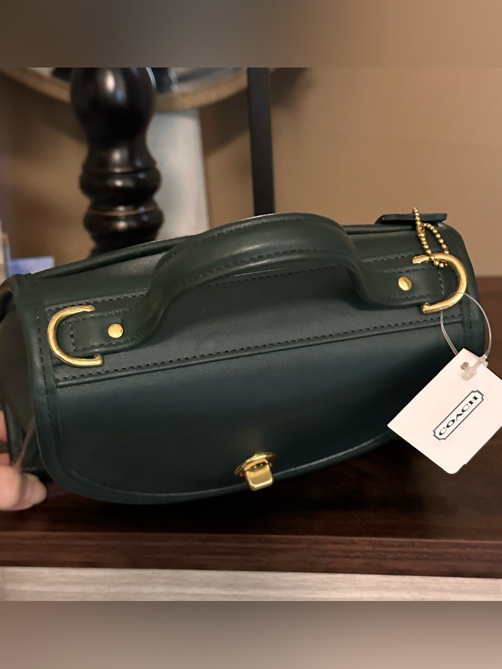 🔥 RARE COACH Bottle Green REGINA Bag | NWT - Picture 10 of 17